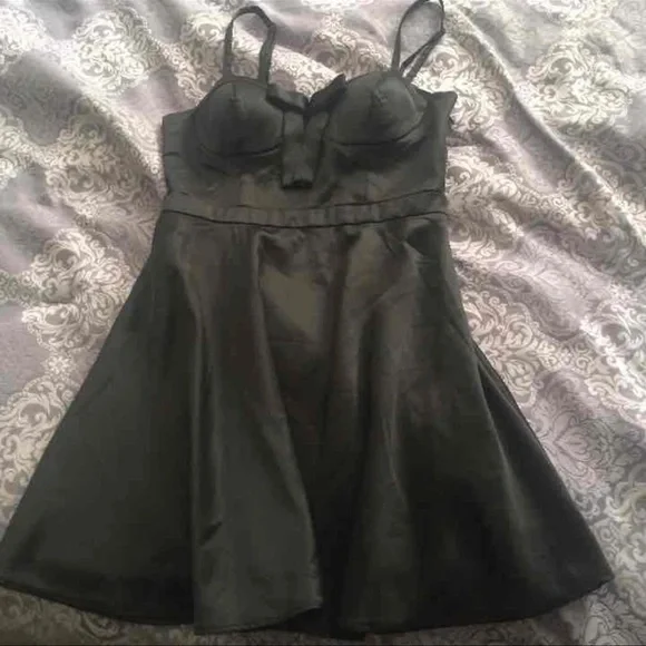 black satin dress forever 21 Satin Tie-Front Maxi Slip Dress